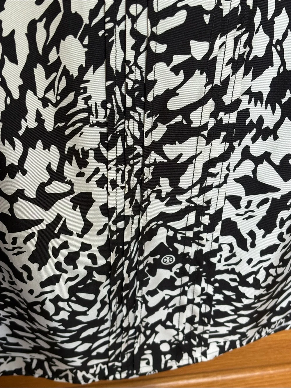 Tory Burch Abstract Print Sleeveless Silk Top Size 10